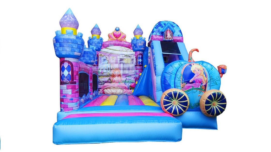 Hüpfburg "Prinzessin" mit integrierter Rutsche *Miete*