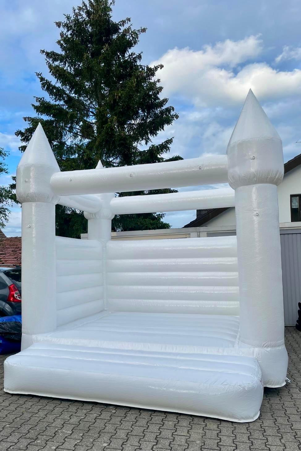 Hüpfburg "Wedding" in weiß, für Deine Hochzeit *Miete*