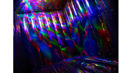 Hüpfburg "Disco" mit Partylicht und Musik-Box (Miete)