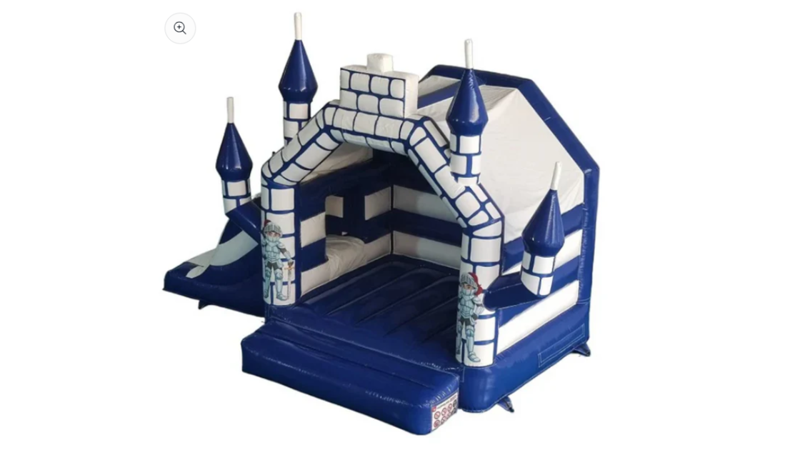 Hüpfburg "Ritterburg mit integrierter Rutsche - (Miete)